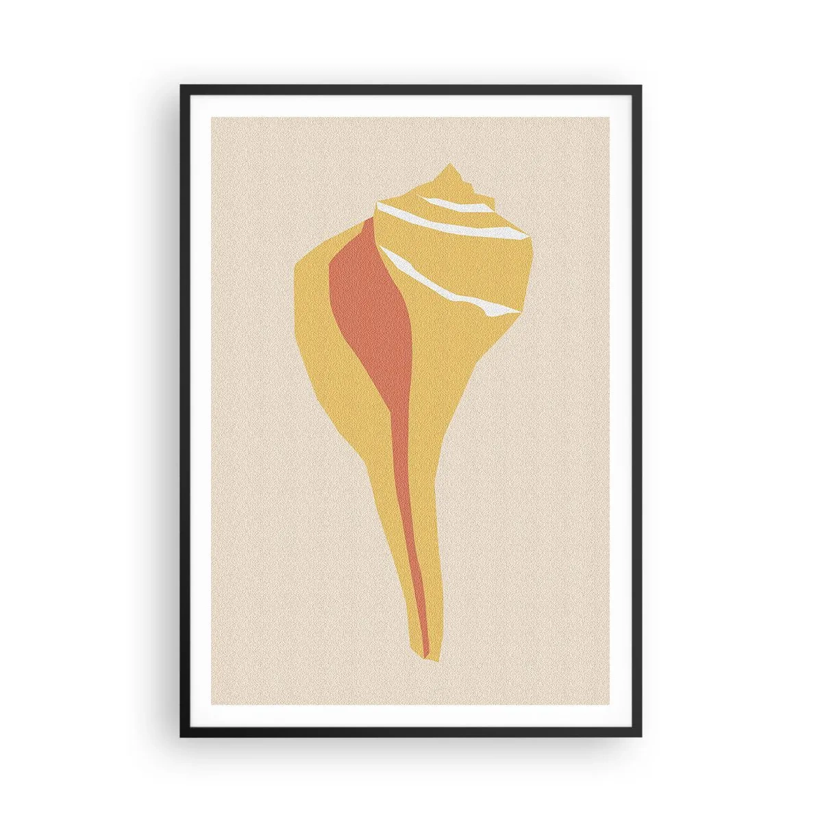 Affisch i svart ram - Organisk abstraktion - tillväxt - 70x100 cm