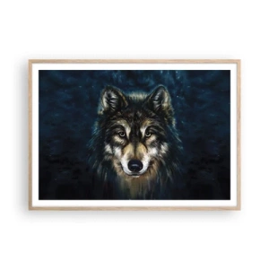 Affisch i ram av ljusek - Alfa? Och omega - 100x70 cm