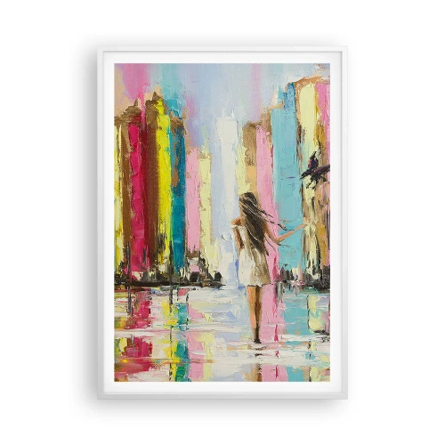 Affisch i vit ram - Kom med mig - 70x100 cm