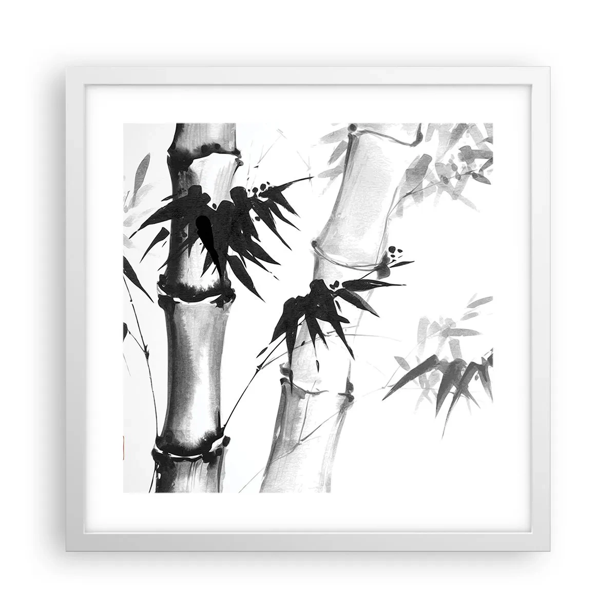 Affisch i vit ram - Inzoomad orient - 40x40 cm