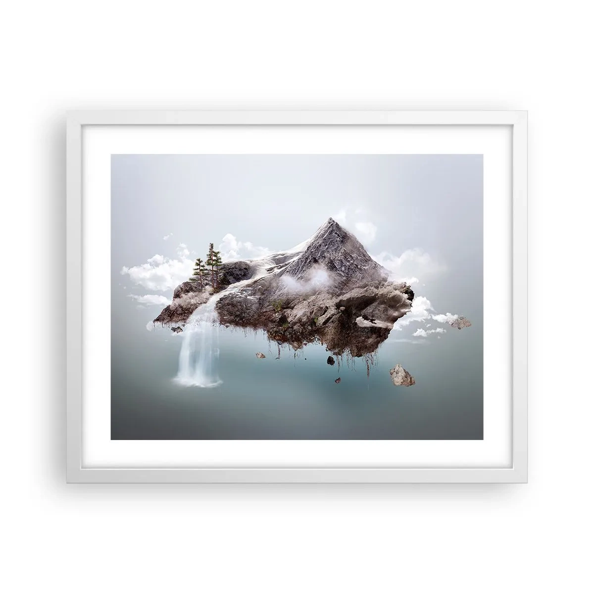 Affisch i vit ram - Med surrealistens öga - 50x40 cm