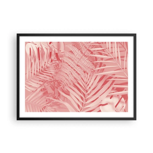 Affisch i svart ram - Rosa koncept - 70x50 cm