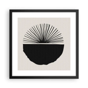 Affisch i svart ram - En rad olika möjligheter - 40x40 cm