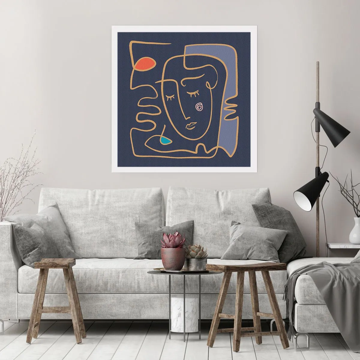 Affisch - I drömmarnas värld - 50x50 cm