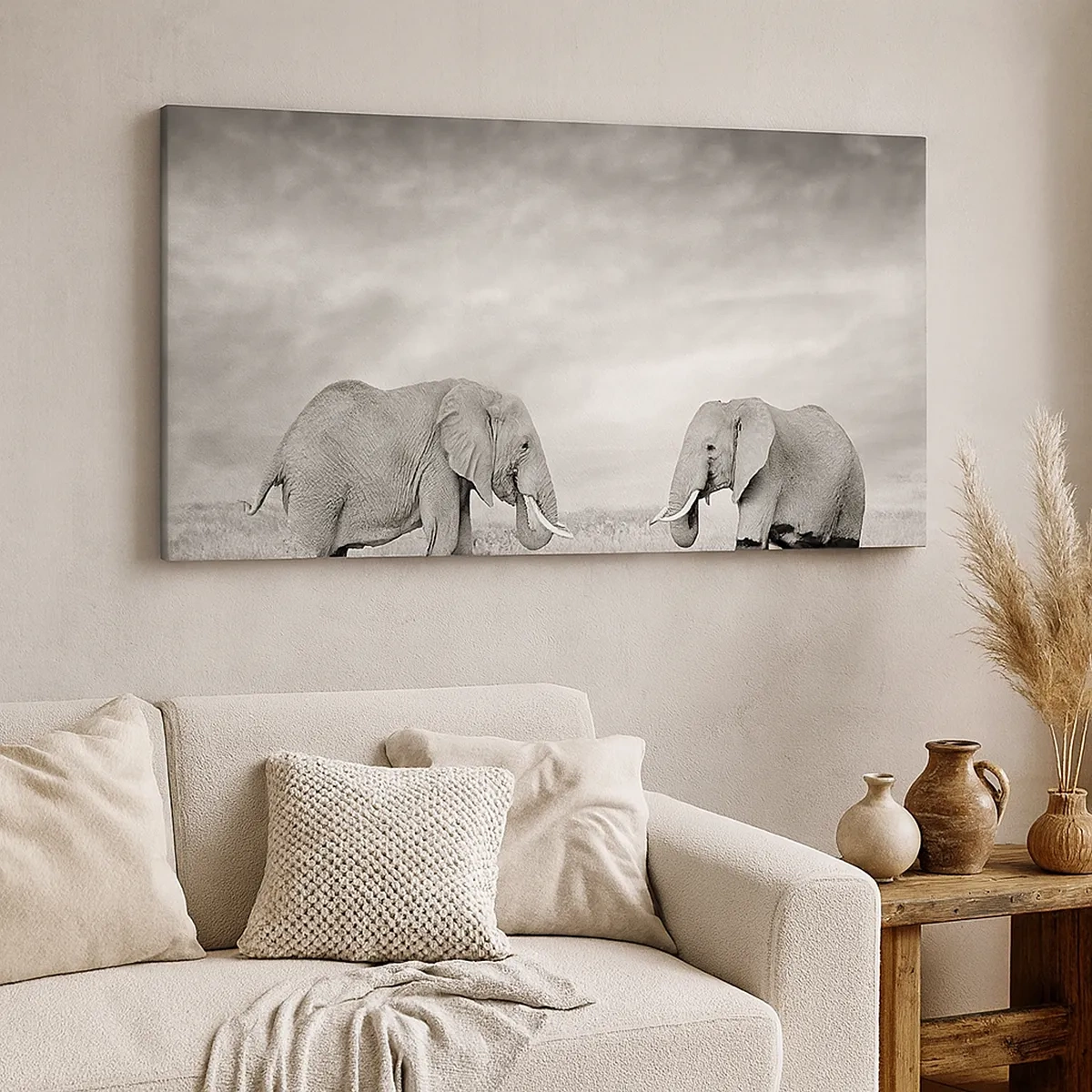 Canvastavla - Bild på duk - Grått är vackert - 30x30 cm