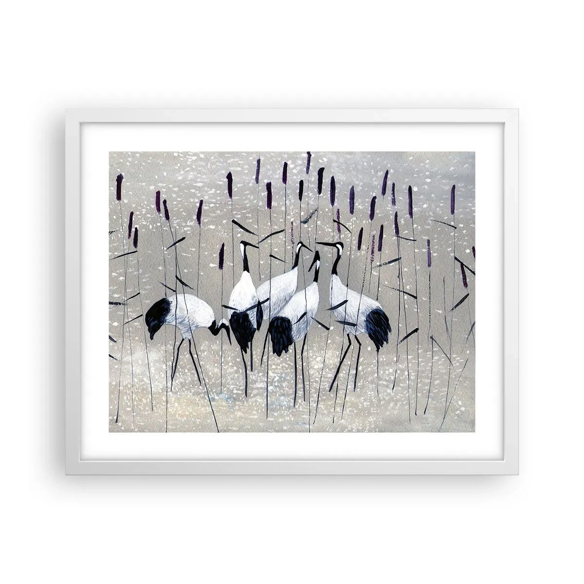 Affisch i vit ram - Bland sina - 50x40 cm