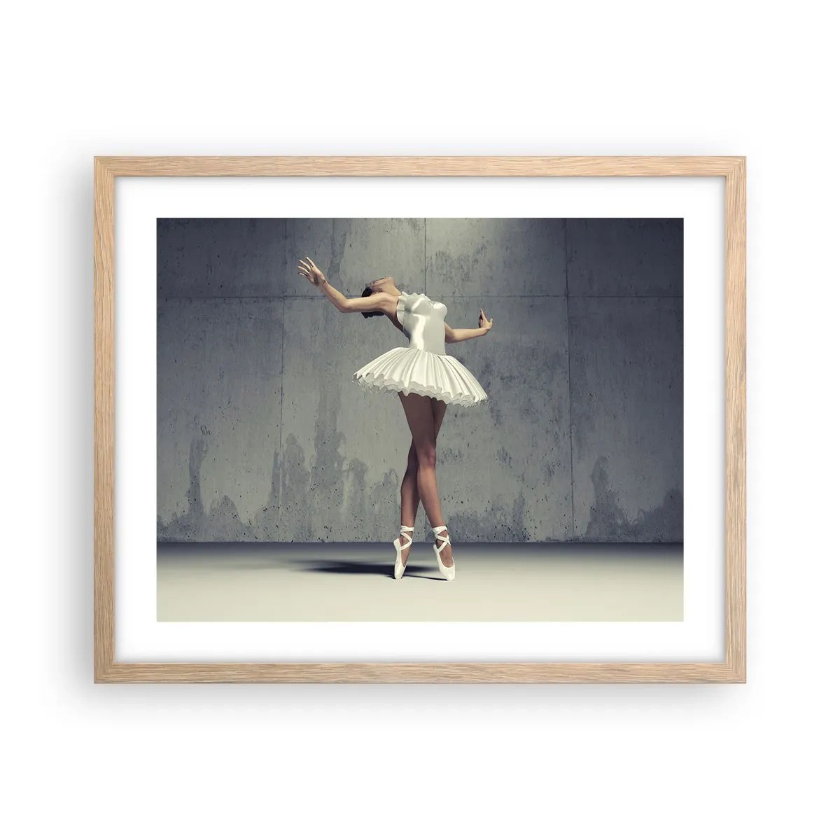 Affisch i ram av ljusek - Lätt som en fågel - 50x40 cm