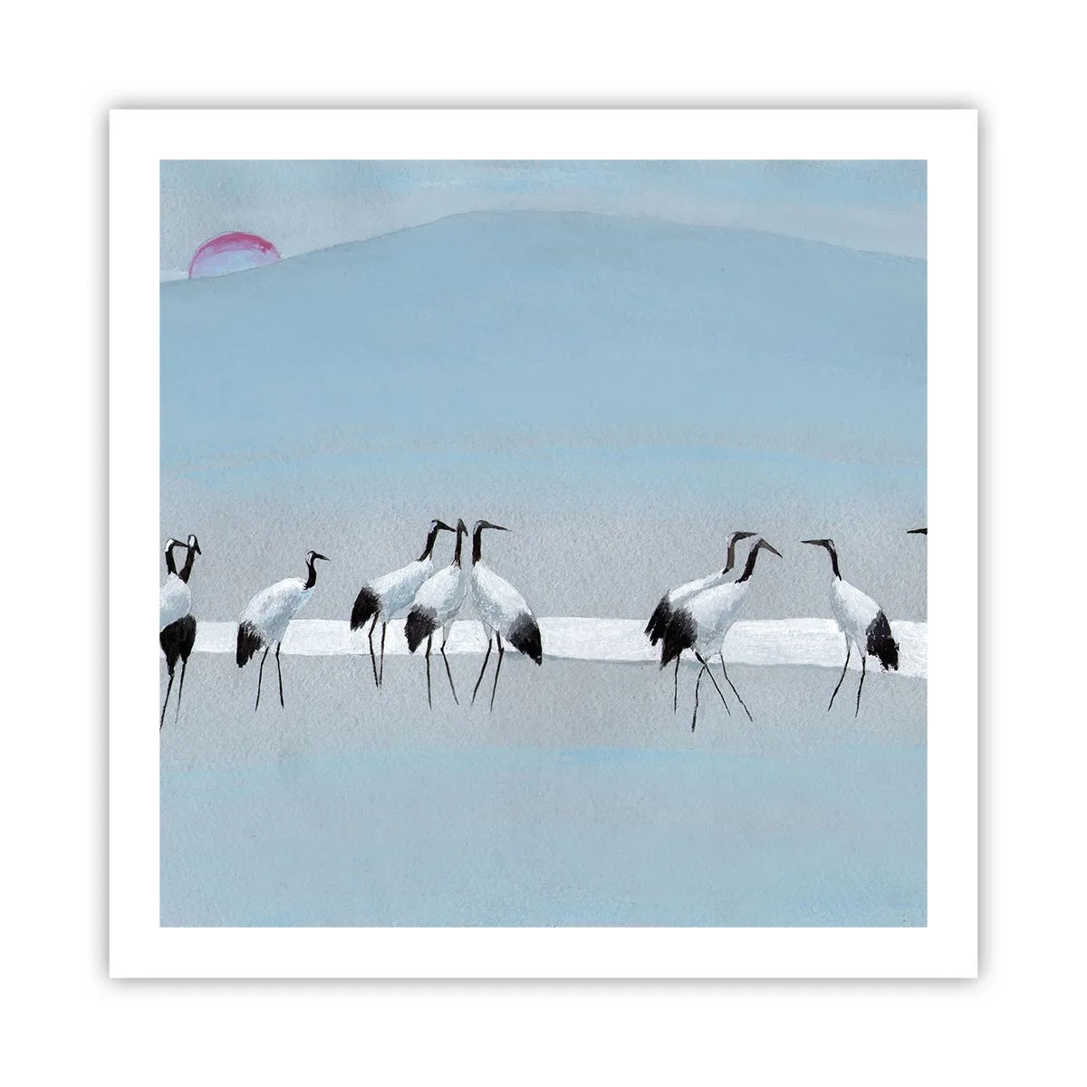 Affisch - Efter en het dag - 60x60 cm