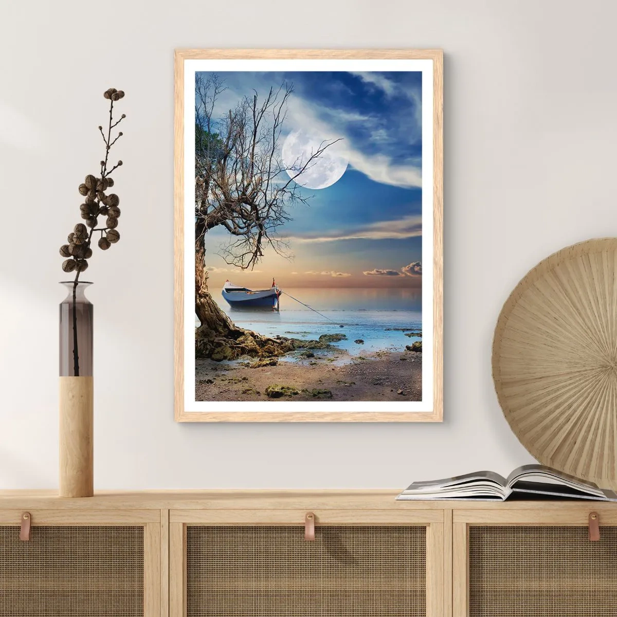 Affisch i ram av ljusek - Är det slut eller början? - 70x100 cm