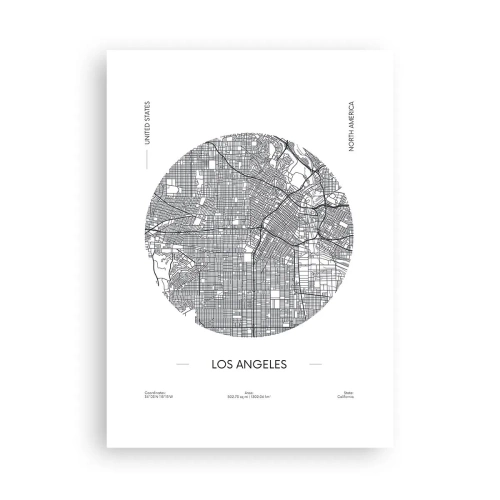 Affisch - Los Angeles anatomi - 50x70 cm