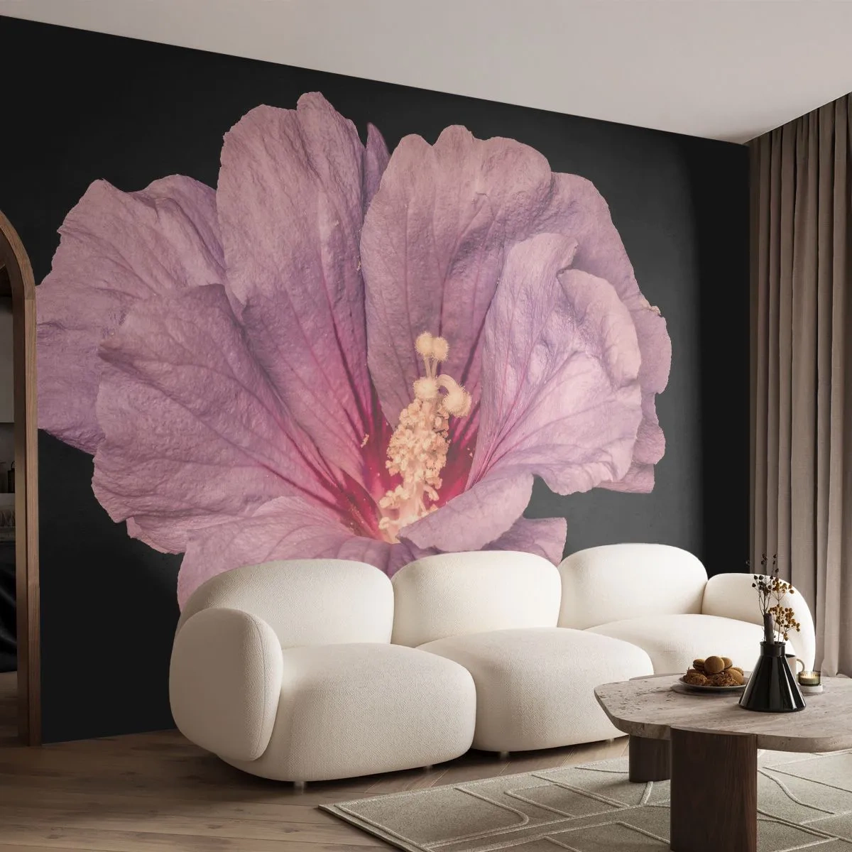 Självhäftande Fototapet Deluxe Sticker - Rakt till hjärtat - Blomma, Bit, Grafik - 250x175 cm