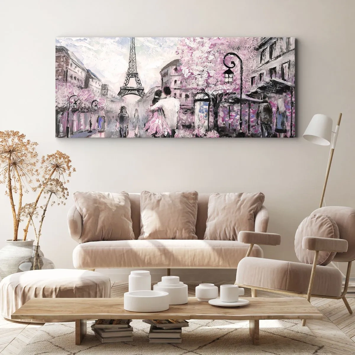 Canvastavla - Bild på duk - Bli kär bara i... - 100x40 cm