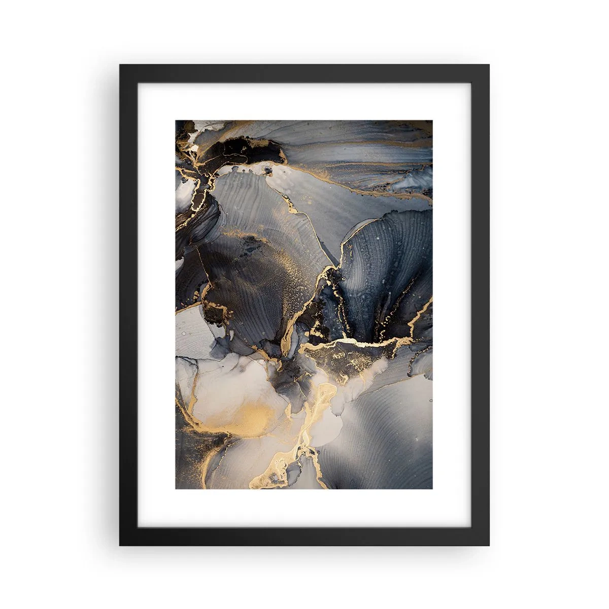 Affisch i svart ram - En stens liv - 30x40 cm