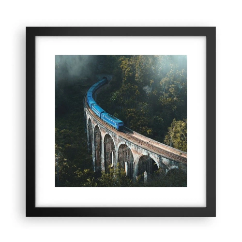 Affisch i svart ram - Attraktion till naturen - 30x30 cm