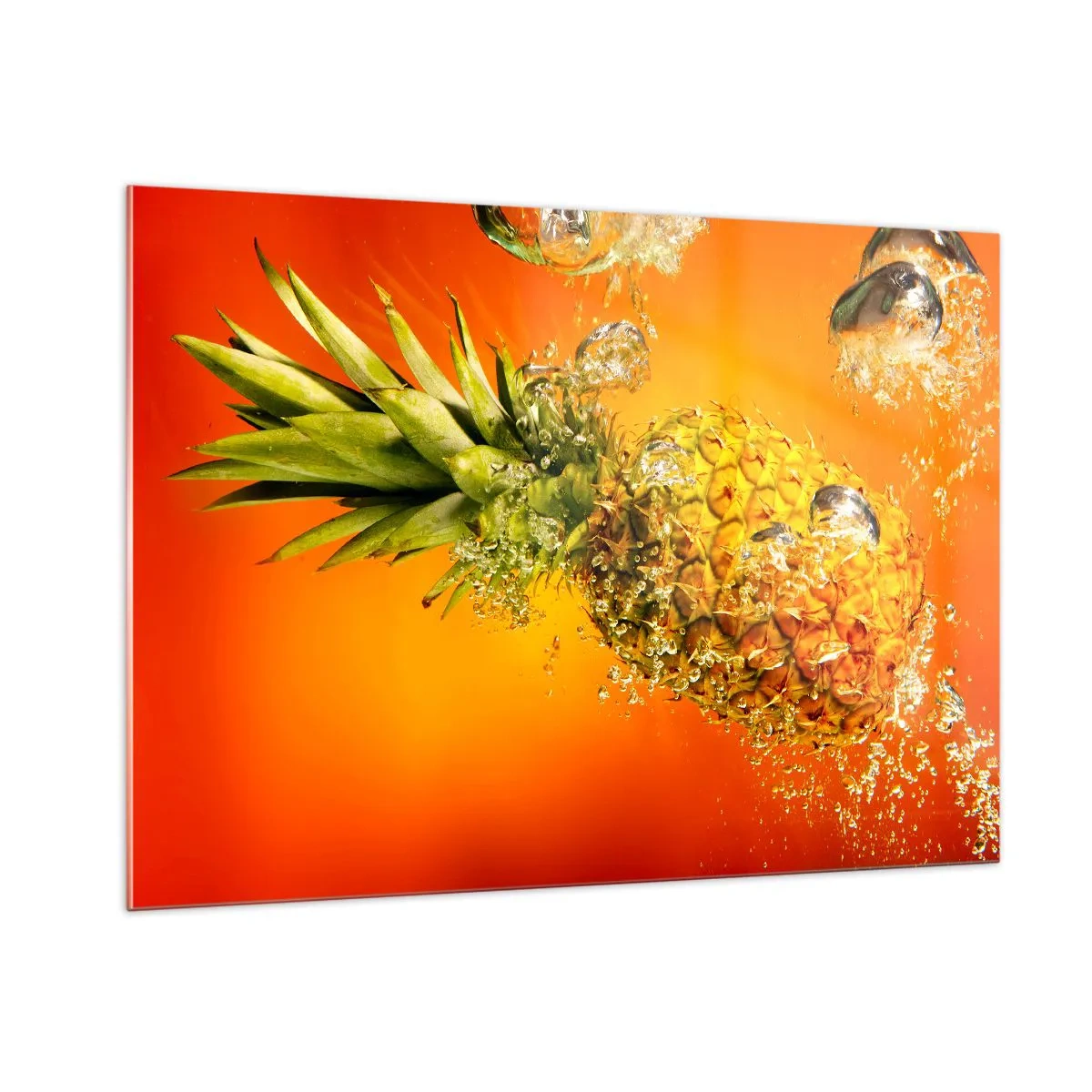Glastavla - Bild på glas - Saftig tropisk fräschhet - 100x70 cm