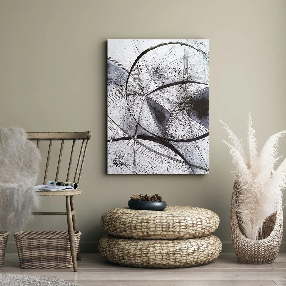 Canvastavla - Bild på duk - Futuristisk fantasi - 50x70 cm