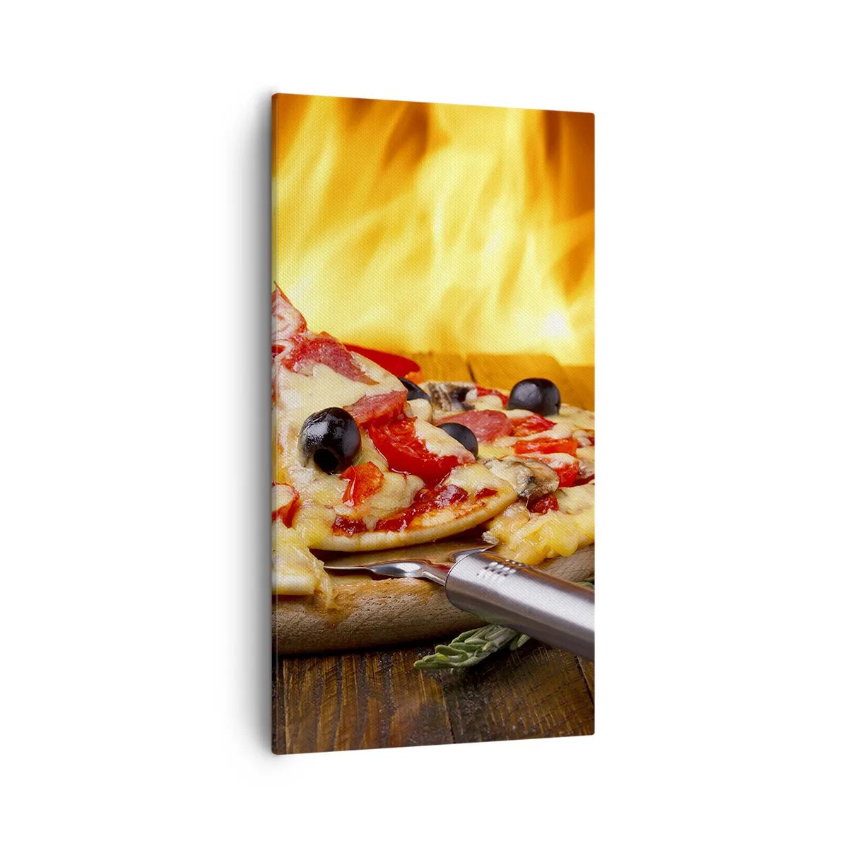 Canvastavla - Bild på duk - From Italy with love - 55x100 cm