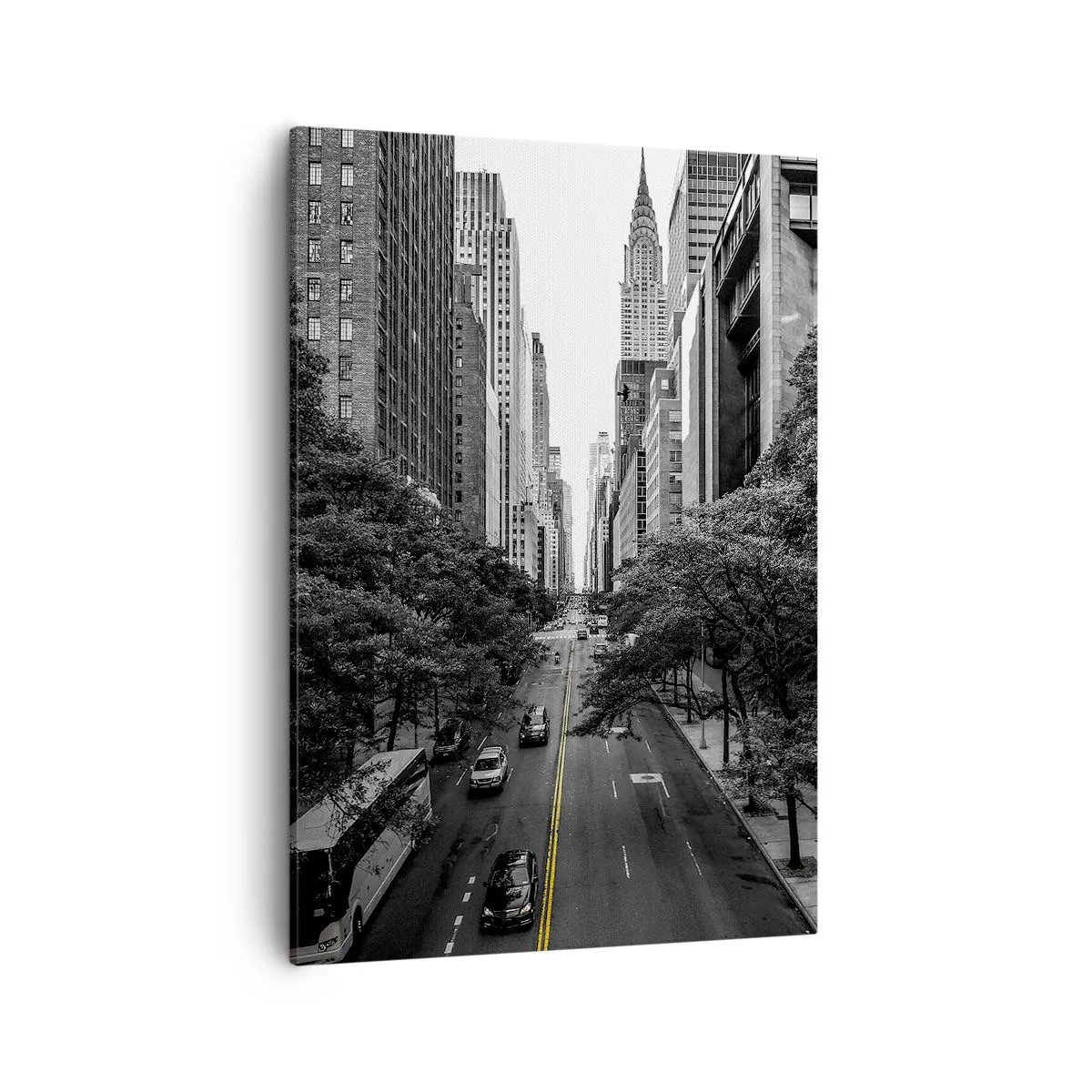 Canvastavla - Bild på duk - En morgon i New York - 50x70 cm