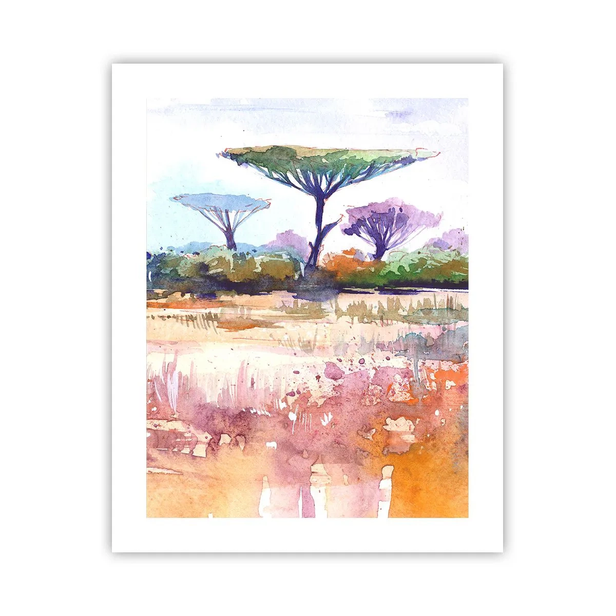 Affisch - Savannens färg - 40x50 cm