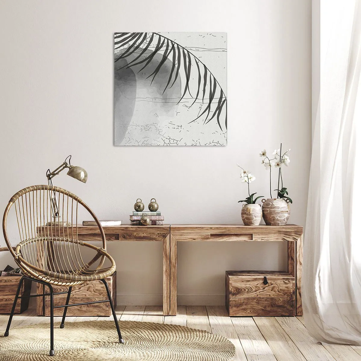 Canvastavla - Bild på duk - Den subtila exotismen i naturen - 60x60 cm