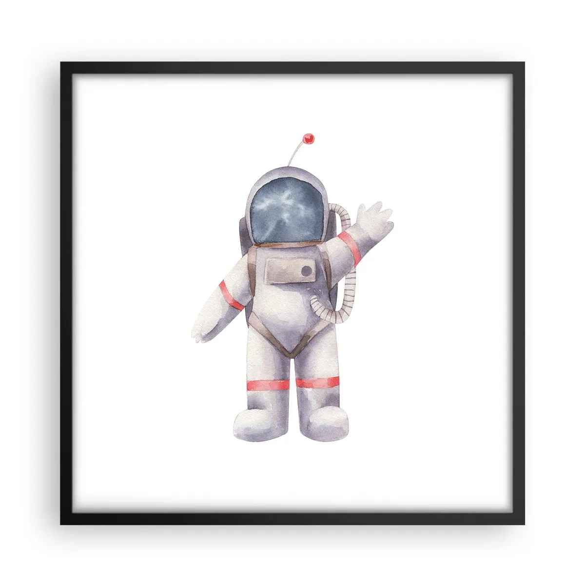 Affisch i svart ram - Det var allt för nu! - 50x50 cm