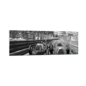 Glastavla - Bild på glas - För länge sedan i Monte Carlo - 160x50 cm