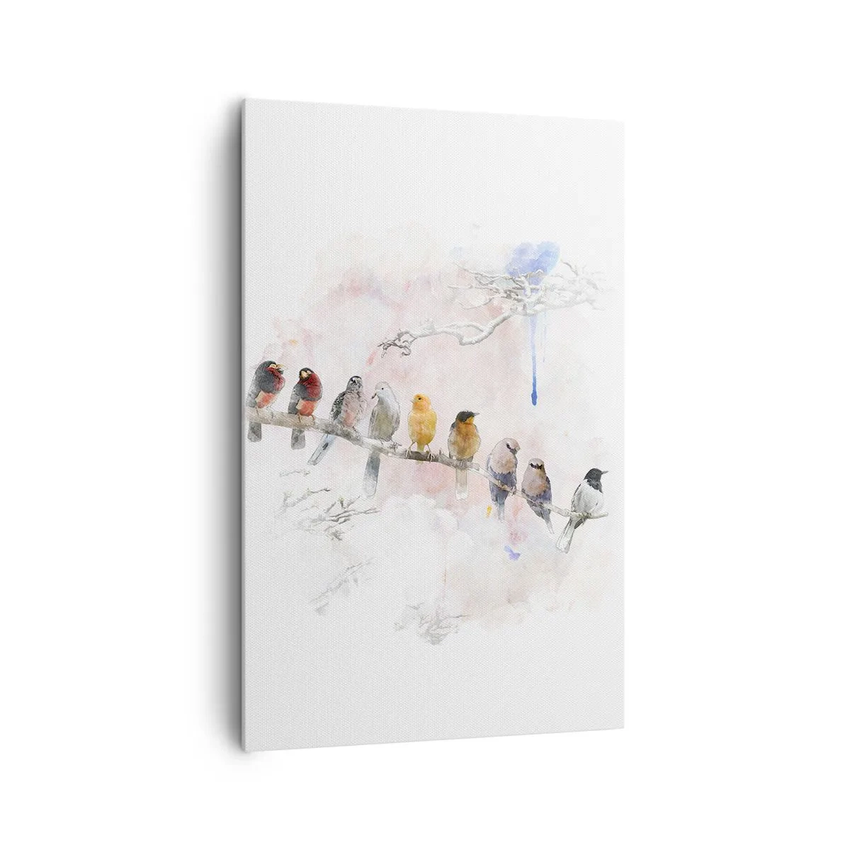 Canvastavla - Bild på duk - Bevingat möte - 80x120 cm