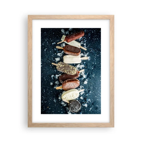 Affisch i ram av ljusek - Smak av varm sommar - 30x40 cm