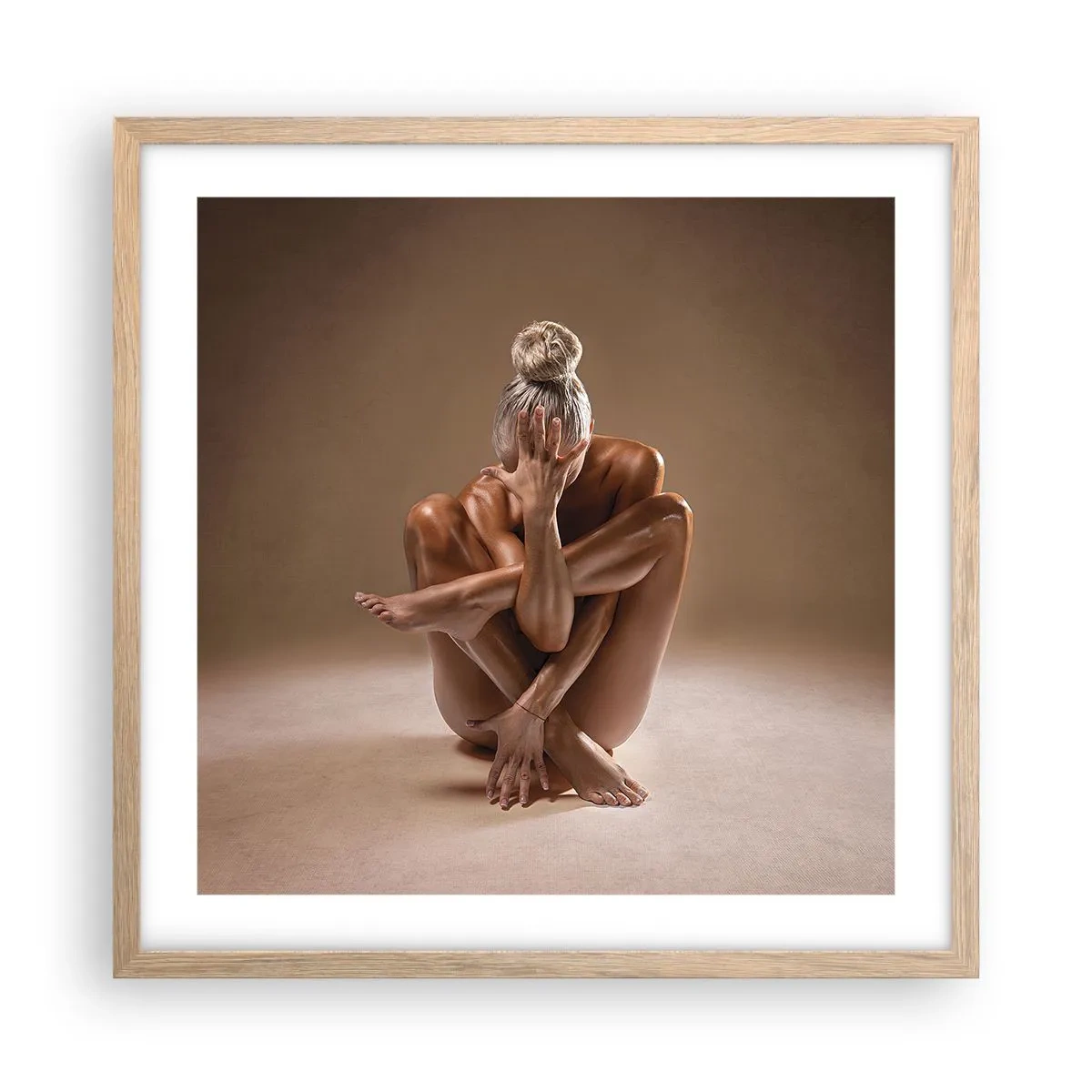 Affisch i ram av ljusek - Kroppens och själens enighet - 50x50 cm