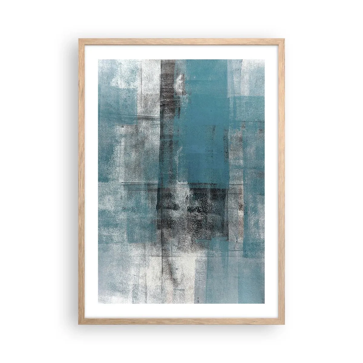 Affisch i ram av ljusek - Vatten och luft - 50x70 cm