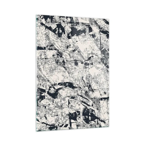 Glastavla - Bild på glas - Motsatsernas interpenetration - 50x70 cm