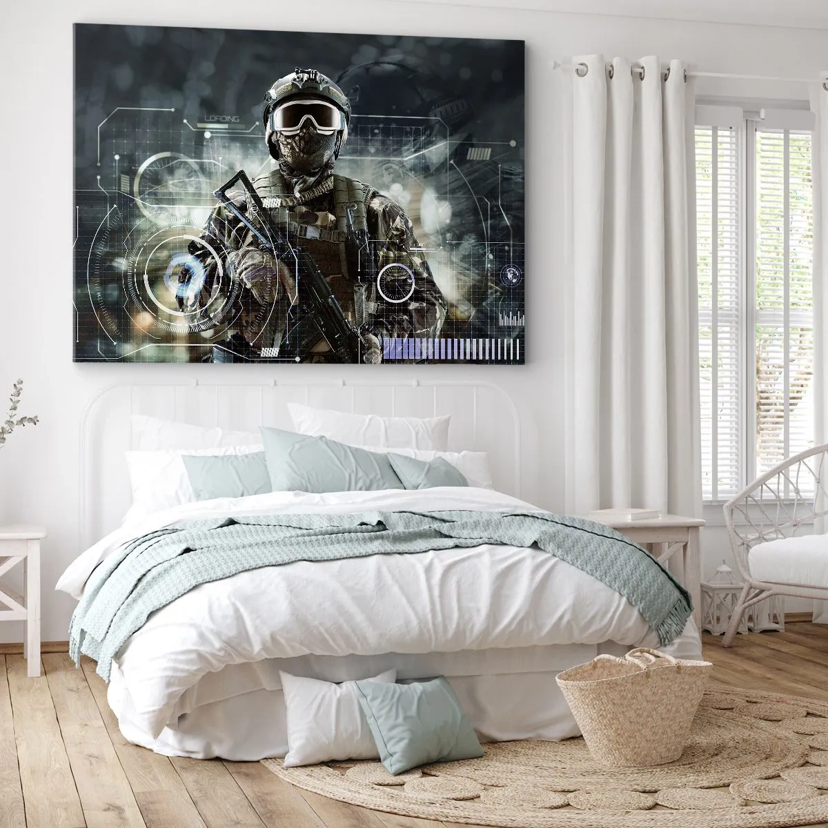 Canvastavla - Bild på duk - Makt - 70x50 cm