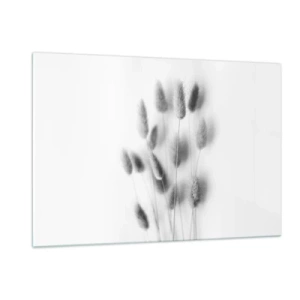 Glastavla - Bild på glas - Fluffigt gräs - 120x80 cm