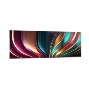 Glastavla - Bild på glas - Ljusets arkitektur - 90x30 cm