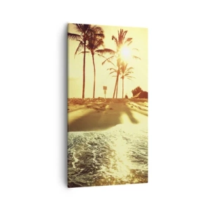 Canvastavla - Bild på duk - Kalifornisk morgon - 55x100 cm