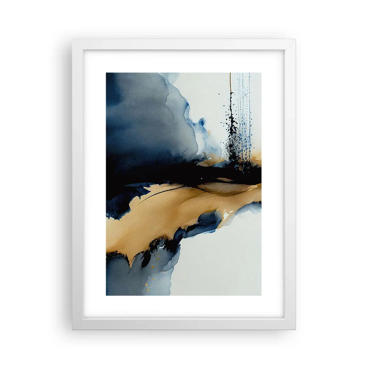 Affisch i vit ram - Bakom ridån - 30x40 cm