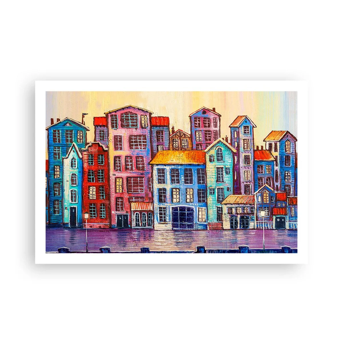 Affisch - En sagostad  - 91x61 cm