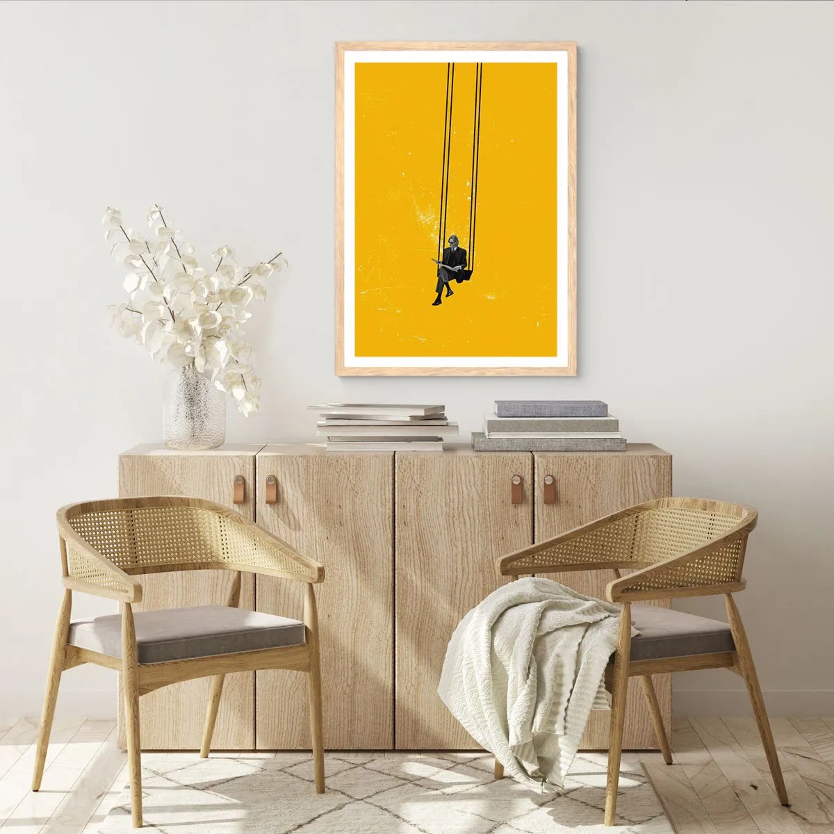 Affisch i ram av ljusek - En dag som alla andra - 70x100 cm