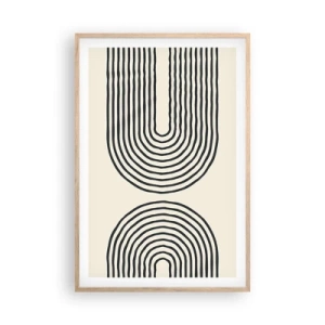 Affisch i ram av ljusek - Om en stund... - 61x91 cm