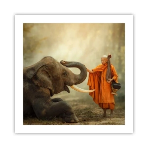 Affisch - Ett möte under resan - 50x50 cm