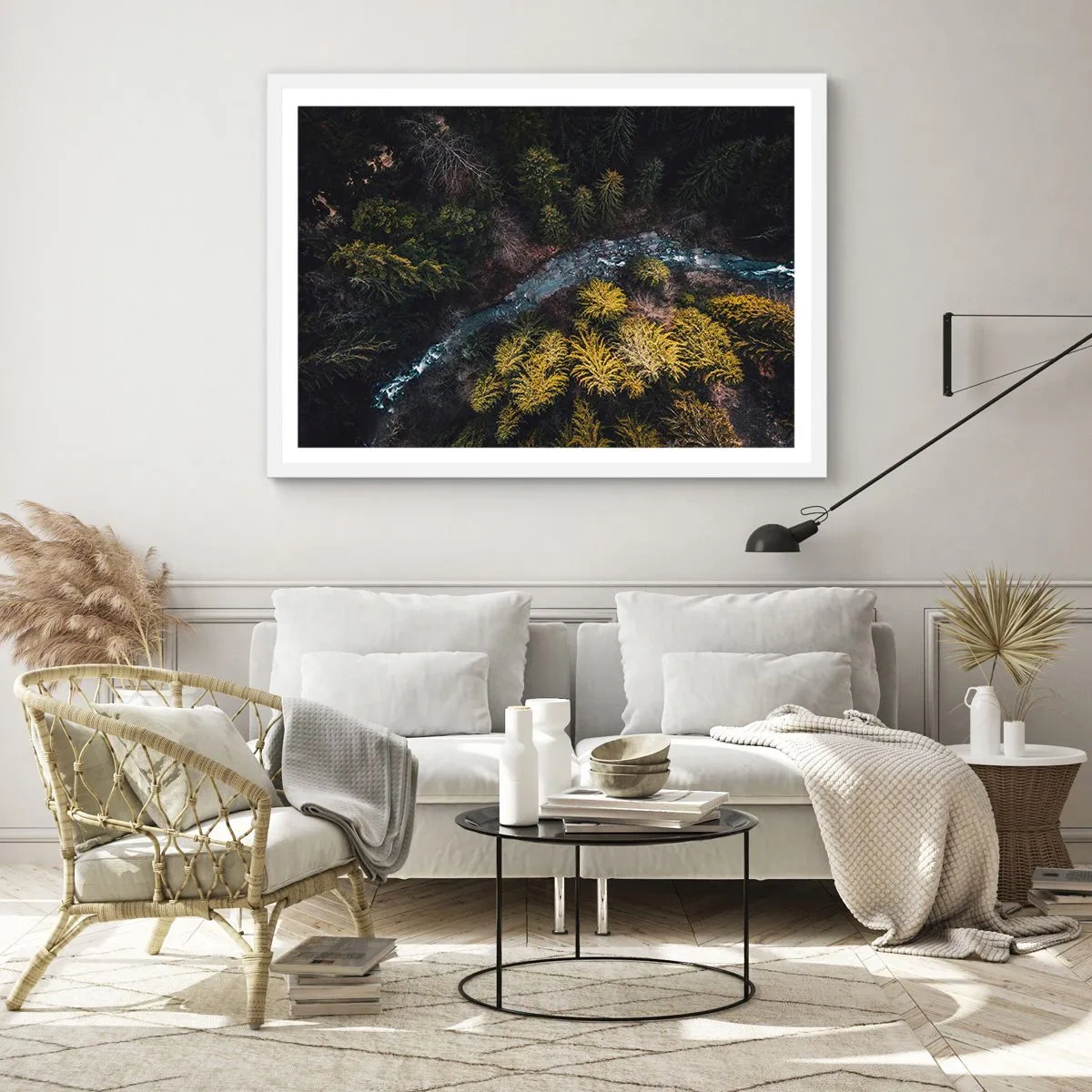 Affisch i vit ram - Snabbt, allt snabbare - 100x70 cm