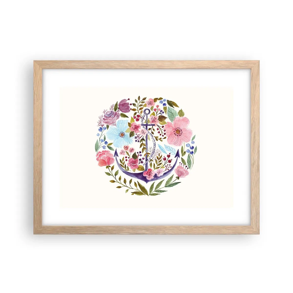 Affisch i ram av ljusek - En seglares goda sömn - 40x30 cm