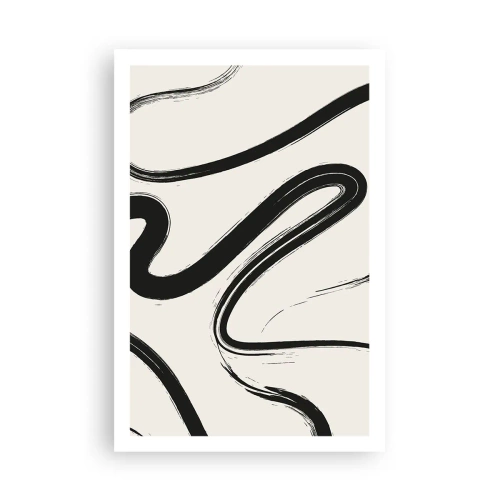 Affisch - Svart och vit elegans - 61x91 cm