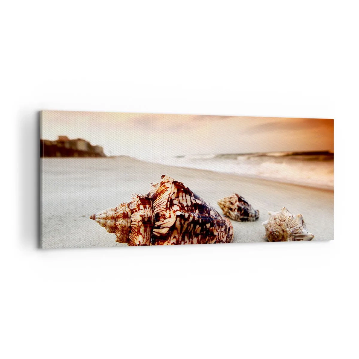 Canvastavla - Bild på duk - Vågböjare - 120x50 cm