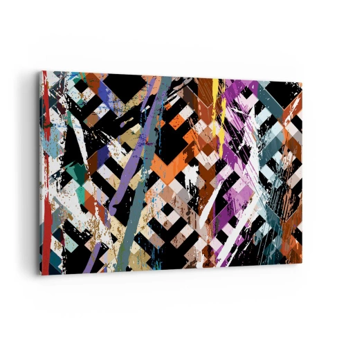 Canvastavla - Bild på duk - Kvadraten - 100x70 cm