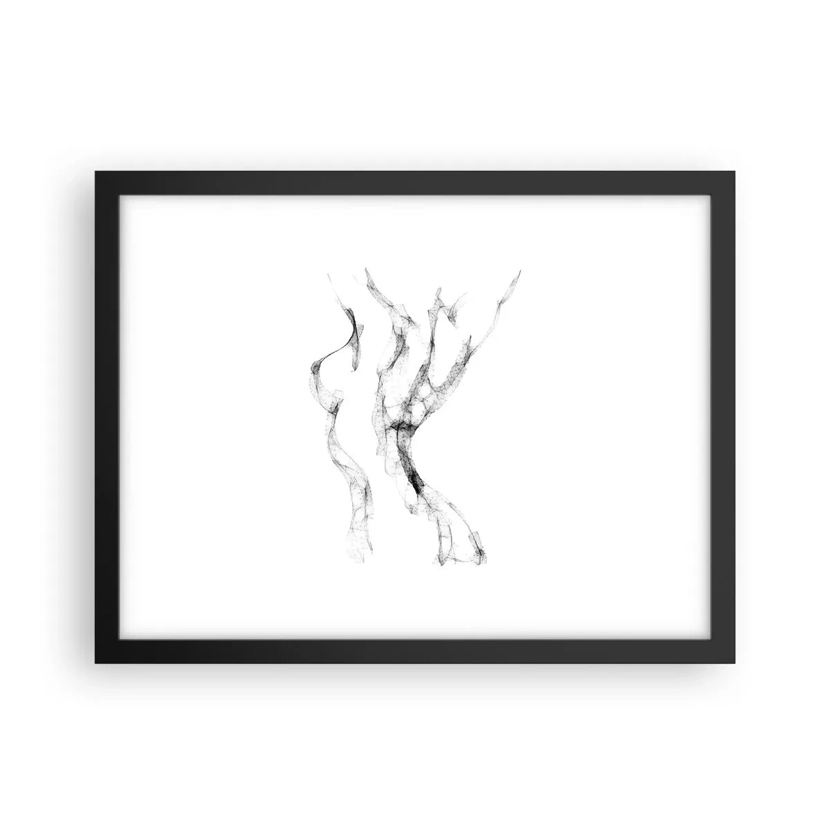 Affisch i svart ram - Vacker och stark - 40x30 cm