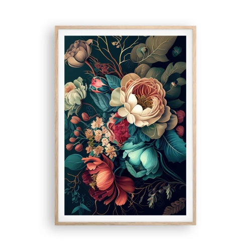 Affisch i ram av ljusek - Charm från 1800-talet - 70x100 cm