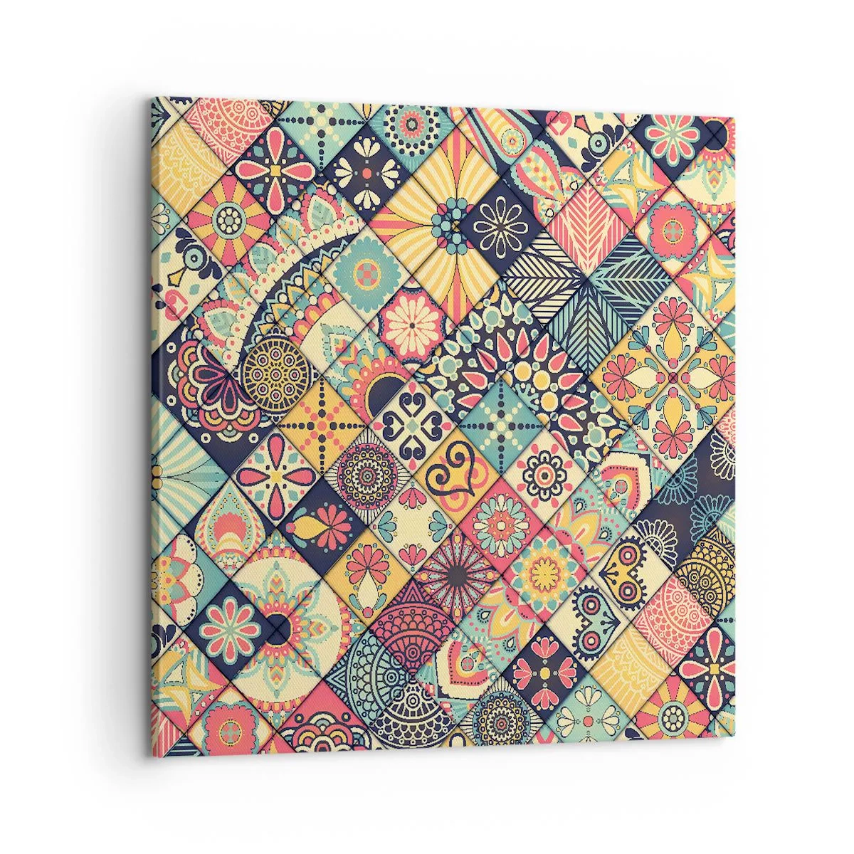 Canvastavla - Bild på duk - Marockansk stämning - 60x60 cm