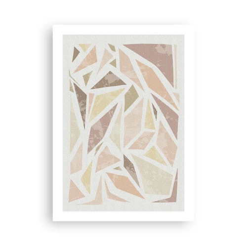Affisch - Komposition av färgat glas - 50x70 cm