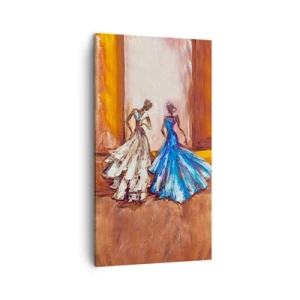 Canvastavla - Bild på duk - Prydlig duett - 45x80 cm
